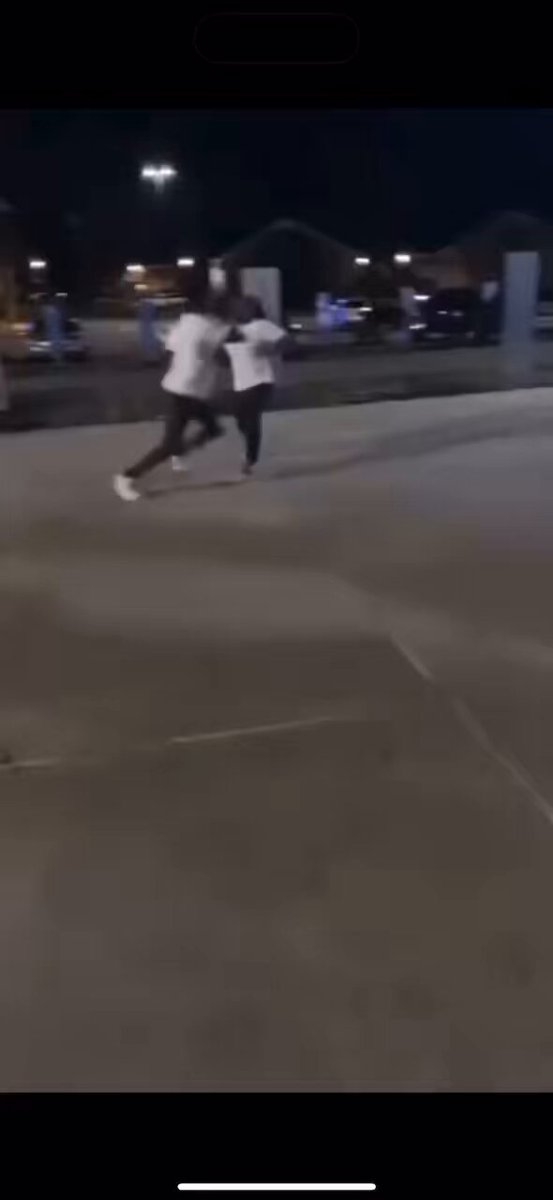 Girl tries to step in the paint with a dude